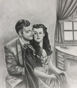 Gone With the Wind Boudoir II Drawing